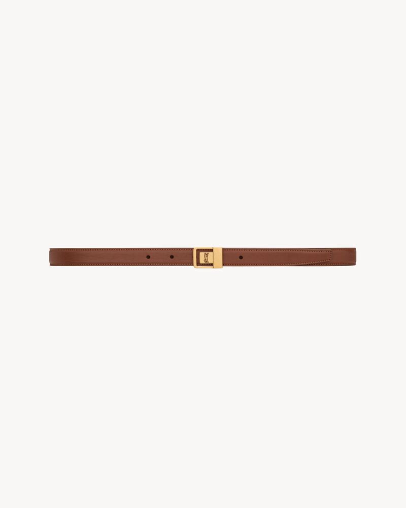 la 66 thin belt in grained lambskin - Image 2